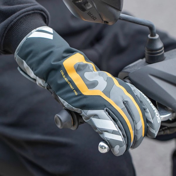 ROCKBROS Varma Cykelhandskar Vinter Vindtät Vattentät Motorcykel MTB Handskar Herr TPU Touch Screen Elcykel Scooter S233C XXL