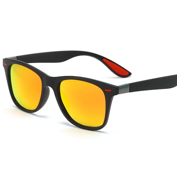 Cykelsolglasögon Klassiska polariserade solglasögon Kör fyrkantig ram Solglasögon Herr Kvinnor Man Goggle UV400 Gafas De Sol D