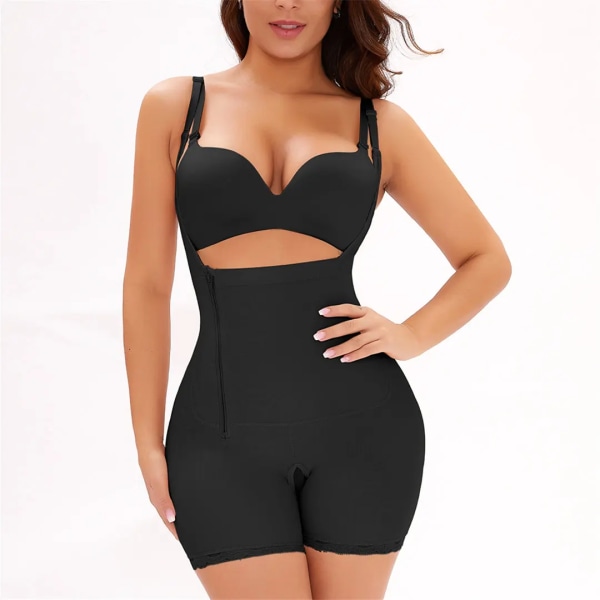 Waist trainer Pärmar och Shapers för kvinnor Modelleringsrem Bantning Shapewear Kroppsformare Gördlar Bälte Butt Lifer 1916B black 5XL