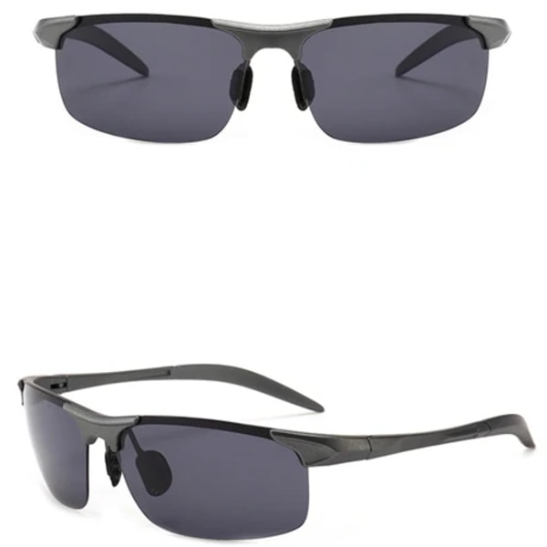 Nya polariserade herrsolglasögon UV400 mode damsolglasögon märkesdesign fyrkantig ram glasögon kör mörkerseende C1 Other