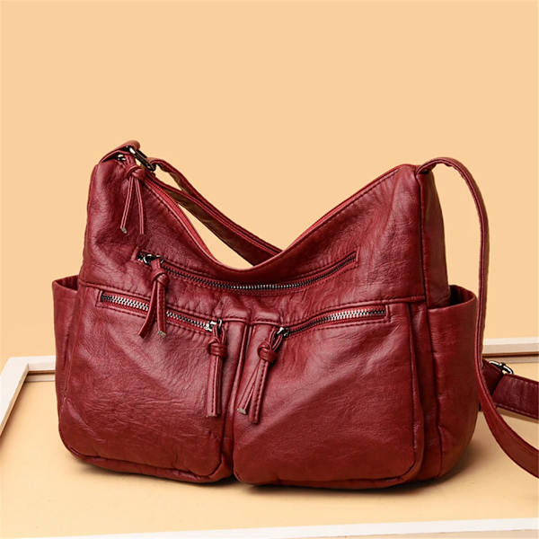 Högkvalitativa lyxiga handväskor i läder Damväskor Designer Crossbody-väskor för kvinnor Nya Bolsa Feminina Sac A Main Style2-Gray