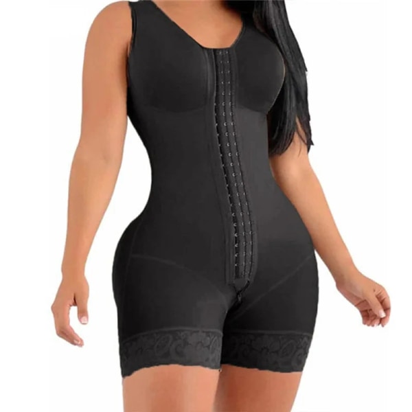 Fajas Colombianas Post Surgery Shapers Waist Trainer Butt Lifter Shapewear Dam Helkroppsformare Bbl kompressionsgördel MODEL2 black S