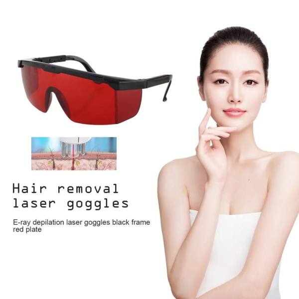 Laserskyddsglasögon för IPL/E-light OPT Fryspunkt Hårborttagning Skyddsglasögon Universal Glasögon blue