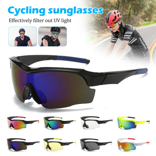 Män Cykling Solglasögon UV400 Skydd Vindtät väg Ridning Glasögon Män Kvinnor Sport Glasögon Glasögon För Utomhus Run Vandring Red