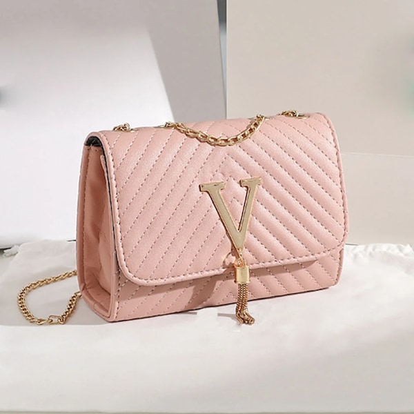 Damväska Trend Lyxmärke Damhandväska Axelväskor Små PU-läder Crossbody Paljetter Causal Plånbok Damväskor White 18.5cmX7.5cmX13.5m