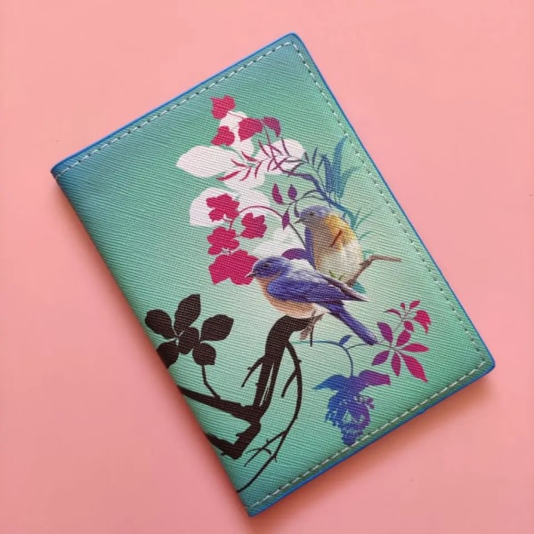 Mcneely Fashion Elegant Women Passport Cover Ryska högkvalitativa blommor Cover på Passport Girls Passport Case as picture(.2672)