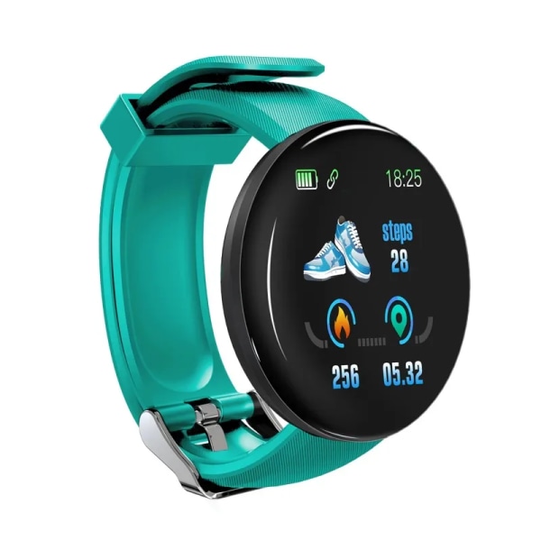 Digital Watch herrklockor Blodtryck Rund Smart watch Dam Smart Armband Vattentät Sport Tracker För Android IOS Green