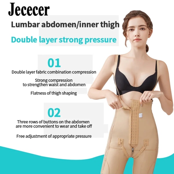 3/4 Längd Dam Spandex Byxor Kontroll Hög midja Medical Joggings Body Shaper Shapewear Underkläder Sträckbara lår Smalare Black L