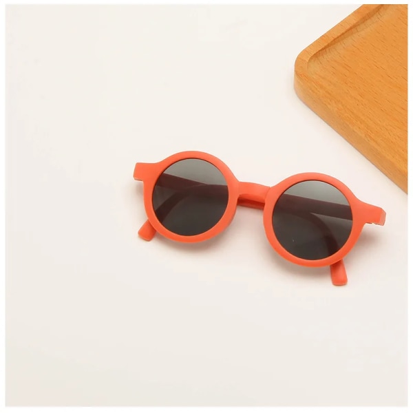 Classic Ins Vikbara solglasögon Barn Märkesdesigner Rosa Rund Ram Solglasögon Flickor Pojkar Lentes UV400 GAFAS Sol Mujer c3 1-8 years old
