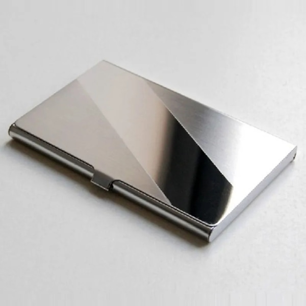 Vattentätt rostfritt stål Silver Aluminium Metallväska Box Case -ID Namn Kreditkortshållare Cover namnkort kortfodral pattern 5