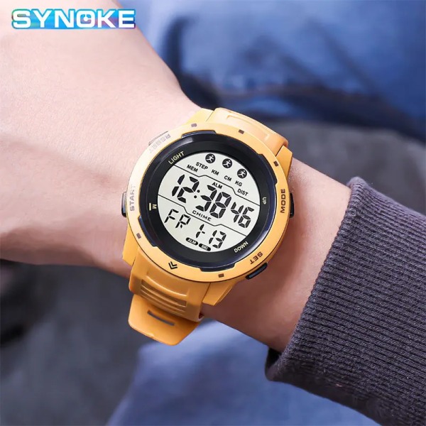 SYNOKE Mode Quartz Armbandsur Watch Herr Ny Led Digital Smartwatch Vattentät Klockor Herr Guldklocka Montres Hommes Type 2889494