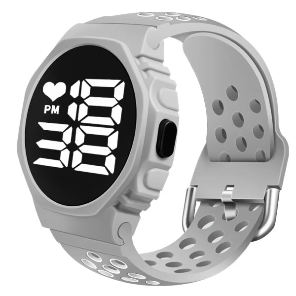 2022 Vattentäta klockor för män Utomhussport Ledad digital watch Mode Elektronisk watch för män Relogio Masculino Grey