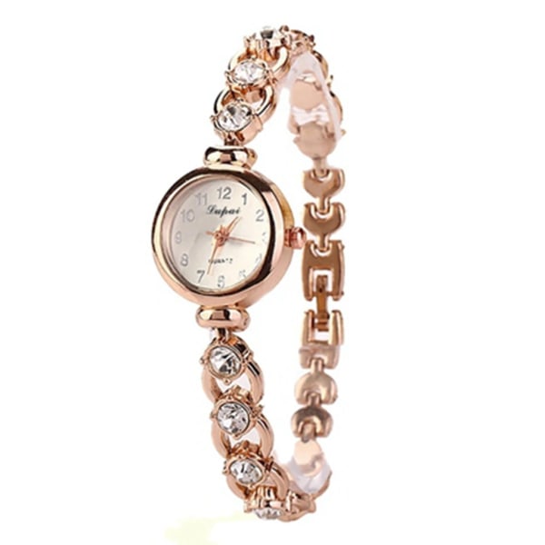 Kvinna Armbandsklocka Watch Lyxklocka Rostfritt stål Watch Elegant Business Party Wild Relogio Feminino Gold3