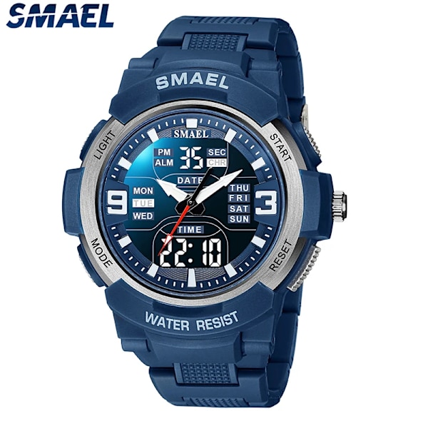 SAMEL Digital Watch Man 2023 New Chronograph Sports Watch For Herr Vattentät 5 Bar Quartz Armbandsur reloj hombre 1912 Army Green
