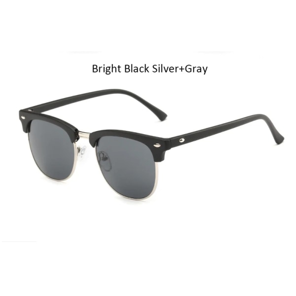 RBROVO 2023 Lyxiga Retro Solglasögon Dam Märke Designer Glasögon Dam Klassiska Glasögon Dam/Män Spegel Lunette Soleil Femme BlackSilverGray