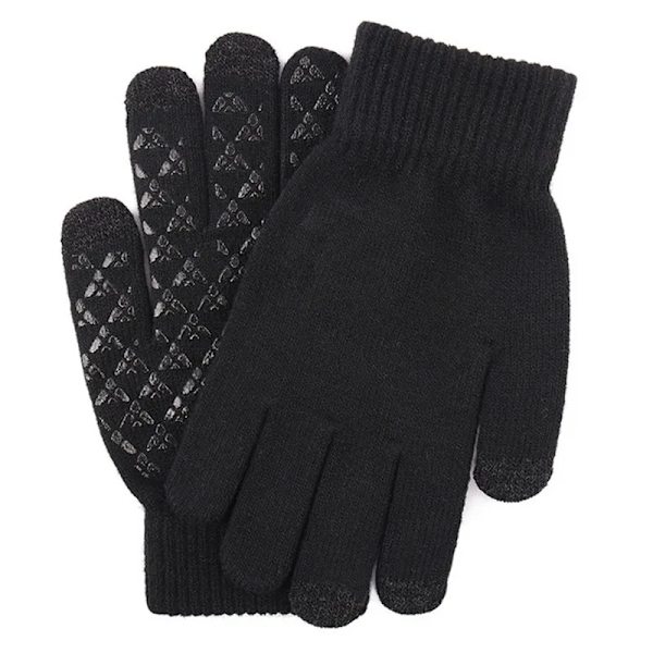 24H skeppsvarma vinterhandskar för män Pekskärm Vattentäta vindtäta handskar Snowboard Motorcykelkörning Unisex Black4 M