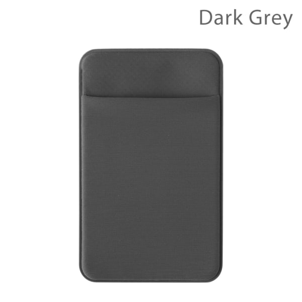1 st mode elastisk mobiltelefon korthållare Mobiltelefon case Kredit ID-kortshållare självhäftande klistermärkesficka Dark grey