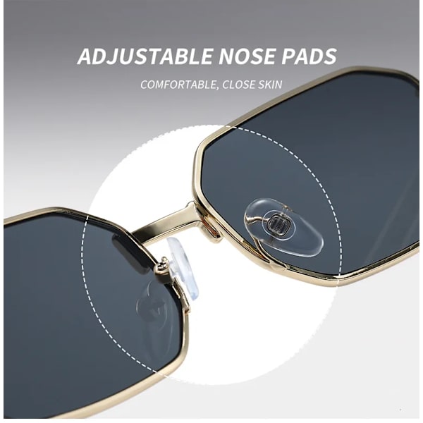 Smala herrsolglasögon Mode rektangel Dam metall Lyxmärke Solglasögon Klassiska Oculos Masculino Glasögon UV400 black red A