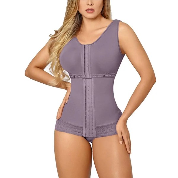 Kvinnor Butt Lifter Skims Shapewear och midja BH för klänningar Viktminskning Magekontroll Bbl Shorts Waist trainer Slimming Shaper Purple XXXL