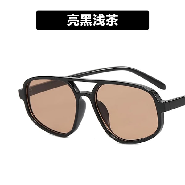 Retro Double Beam Solglasögon Kvinnor Män Mode Oregelbundna solglasögon Man Kvinna Märke Designer Körning Glasögon gafas C5 AS shows