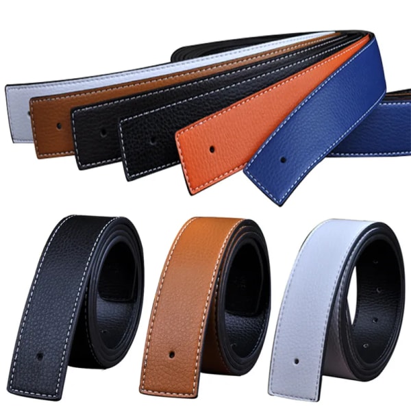 Nytt Lyxmärke Bälten Herr Högkvalitativ Nål Spänne Man Armband Äkta läder Midjeband Ceinture Herr Inget Spänne 3,8 cm H Bälte Camel 100cm