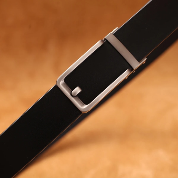 Nya högkvalitativa lyxiga äkta läderbälte Designerbälten Herr Automatiskt spänne Business Byxrem Cinturones Hombre Cinto STYLE 4 120cm