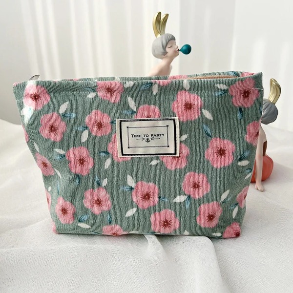 Manchester Sminkväska Organizer Clutch Retro Print Kosmetikväska Tvätta Kvinnor Rese Sminkpåse Skönhet Toalettförvaringsväskor e