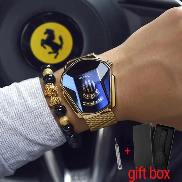 Lyx TIMMAR Varumärke Trend Cool watch Rostfritt stål Teknik Mode watch för män 2022 Relogio Masculino mesh G