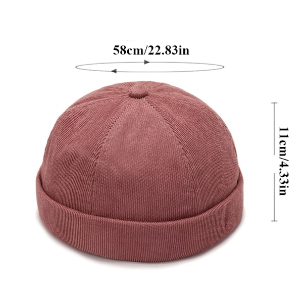 Modeherrar Bomulls Skullies Keps Vintage Kupolhatt Solid Street Bärbar Hatt Sommar Multifunktionell Beanie Hatt Hip Hop Hattar A11