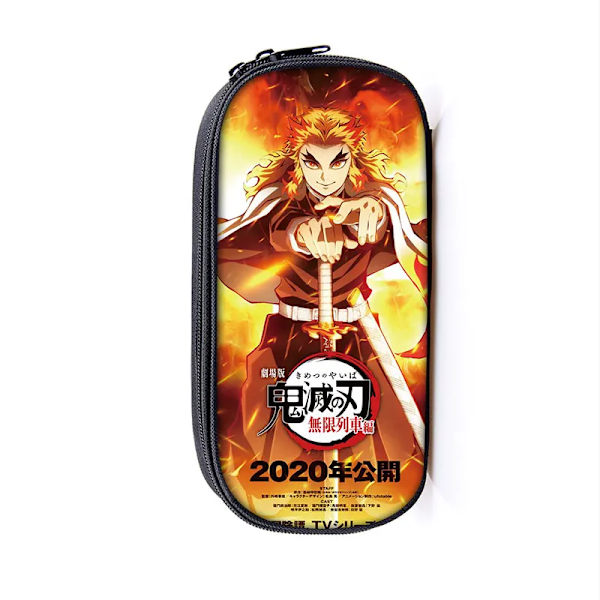 Anime Demon Slayer Kimetsu No Yaiba Canvas Case Pennfodral Dragkedja Sminkväska Pen Brevpapper Väska catoon Pennlåda dqbbguimiezrrs05