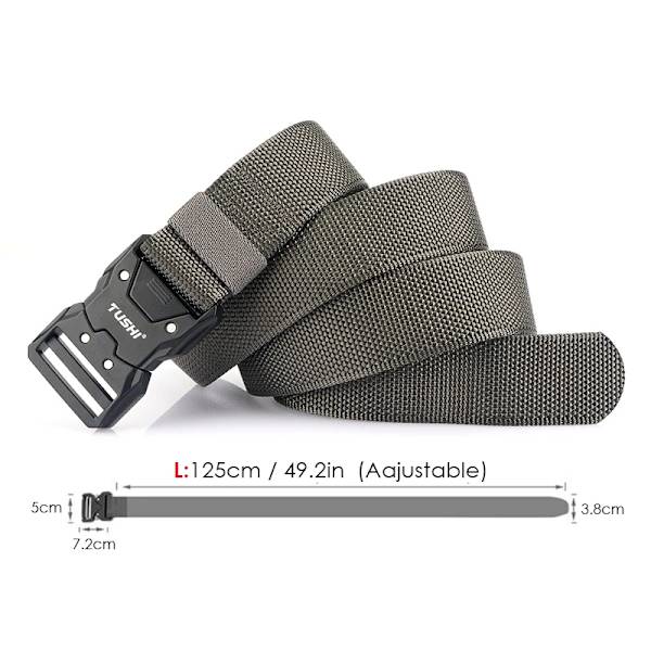 VATLTY 2022 Snabbtorkande taktiskt bälte män Hårdlegering Snabbspänne 1200D Mjuk nylon Army Bälte Hane Militär utrustning Camouflage 2 125cm(adjustable)
