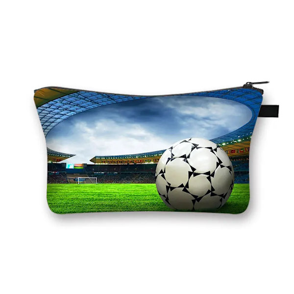 Cool fotbolls-/fotbollsmode förvaringsväska Kvinna Kosmetikväska Organizer Bärbar sminkväska för resor Tonåring Pojke Present shzbzhuqiu19