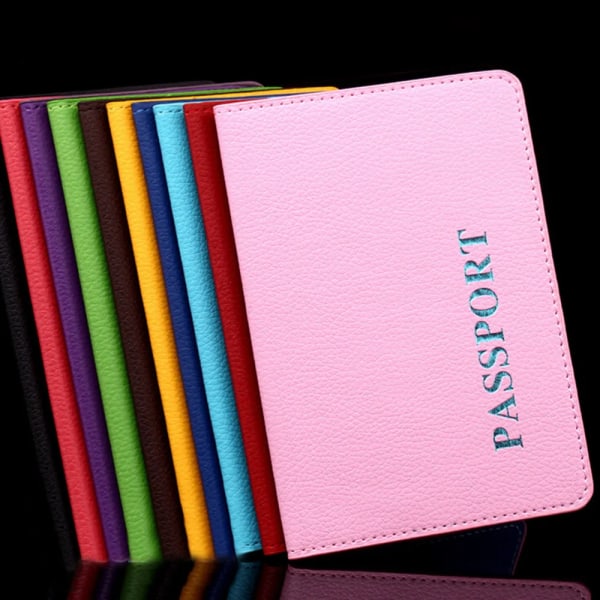 1 ST resepasshållare cover på case för kvinnors män Adventure porta passaporte passport passport Purple