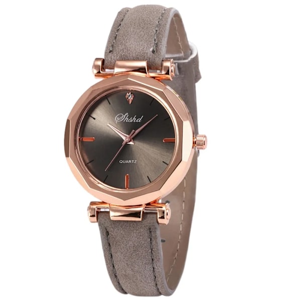 Damklockor Lyxigt läder Casual Watch Quartz Armbandsgaranterade klockor Kristallarmbandsur Reloj Mujer Zegarek Damski GY