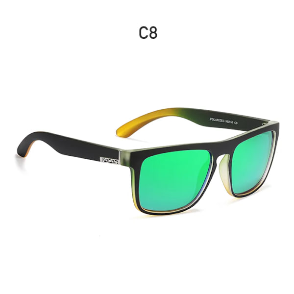 Fashion Guy's Solglasögon från KDEAM Polarized Solglasögon Herr Klassisk design All-Fit Spegel Solglasögon Med Brand Box CE C8