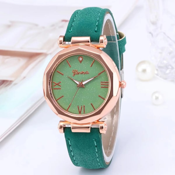 WOKAI högkvalitativ dammode minimalistisk stil watch Business Sports student vattentät retroklocka 34mm women watch(.522)