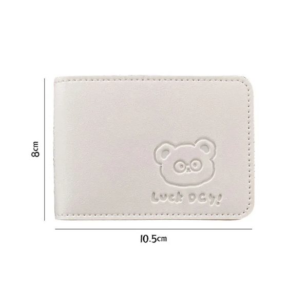 Mode körkortshållare för kvinnor män Söt solid PU-läderkort Cover Slitstarkt case 6-kortsfack 3 4 cards
