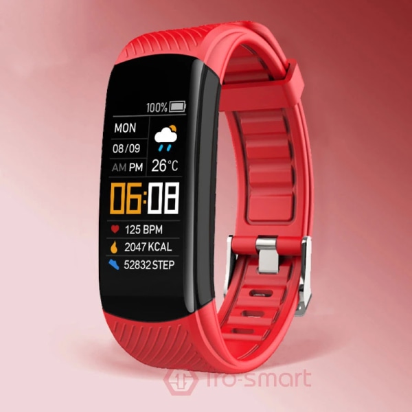 C5S Watch för barn Smartklocka för barn för flickor Pojkar Smart klocka Barn Sport Smartklocka Toppstudenter Fitness Tracker red