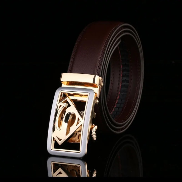 Läderbälte för män Herrspänne Jeansbälten för män Cinturones Para Hombre Ceinture Homme Designer Pasek Luxury Brand Cintura Ceintures C Brown 115CM