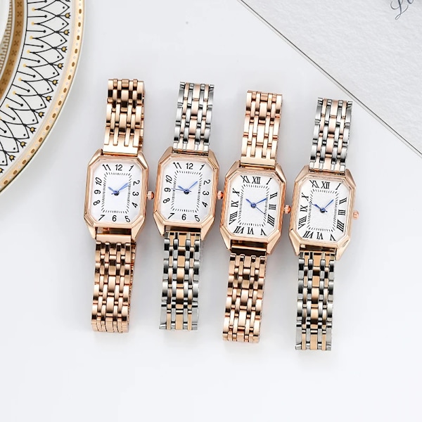 Nytt mode utrikeshandel legerat stål band stålkedja watch dam quartz watch21 21shuzi(.532)