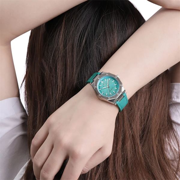 NAVIFORCE Quartz Läder Armband Lyx Kvinnor Enkel Populär Watch Vattentät Kvinnor Klockor Kvinnor Watch Mujer RGWLBN-BOX