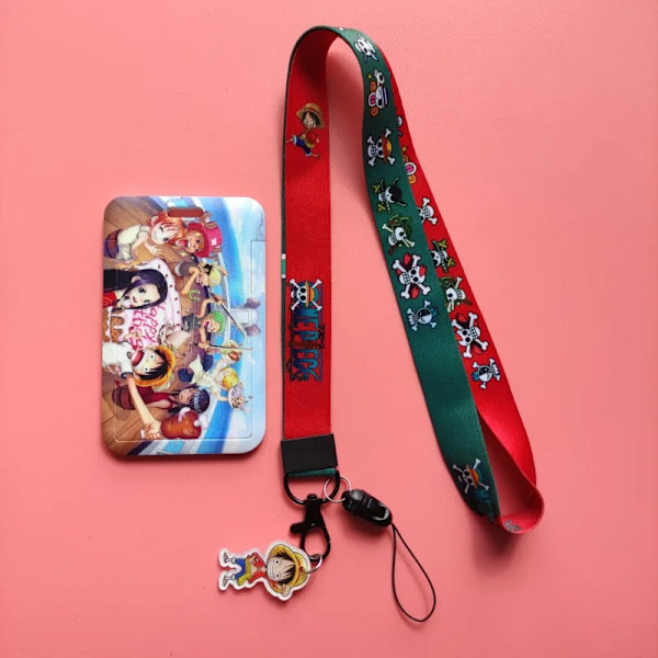 Barn Tecknad Plast Anime ID-korthållare Cool Modemärke Glidande Arbete Namnbricka Busslina Kort Hållare för lanyard card holder(.1832)