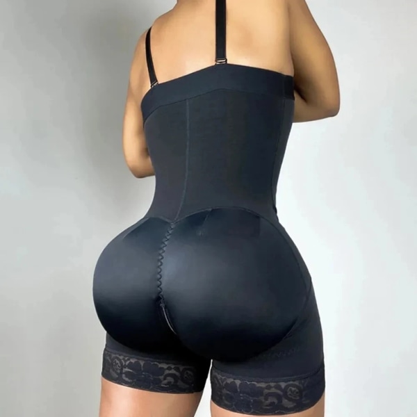 Shapers för kvinnor Bantningskorsett Shapewear Body gördel Modellering Body-Shaper Midja-Tränare Fajas Colombiansk Black L