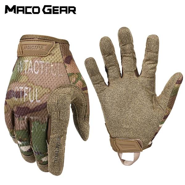 Taktisk handske Militär Armé Helfingerhandskar Herr Airsoft Cykling Sport Camping Träning Cykling Paintball Lättvikts Camo A9 Multicam M