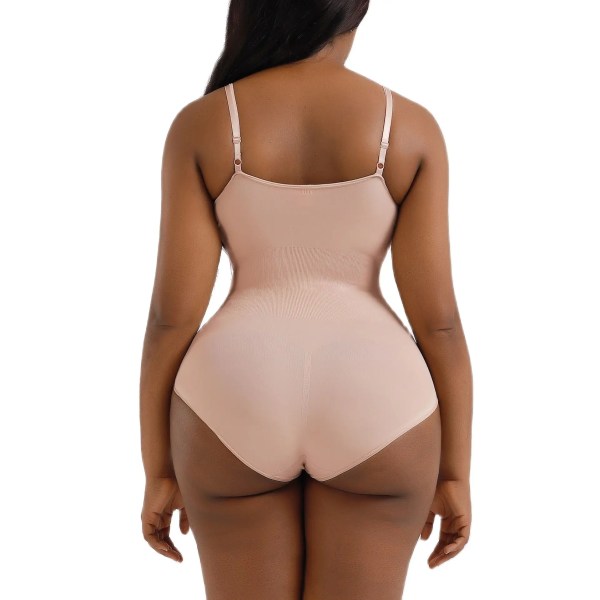 Body Kvinnor Shapewear Kroppsdräkter Öppen gren Bantning Kroppsformare Underkläder Dam Ropers Shapewear Kvinnor Magkontroll Brown XXXL