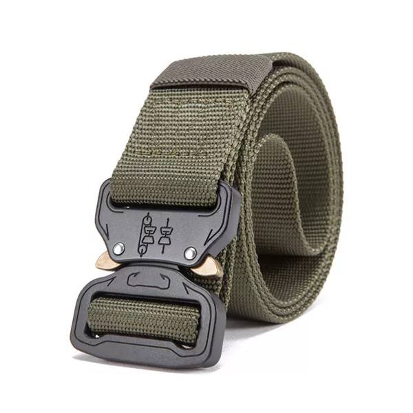 Nytt nylon för män Army Taktiskt bälte Molle Militär SWAT stridsbälten Knock Off Emergency Survival Waist Tactical Gear ship Army Green 125cm