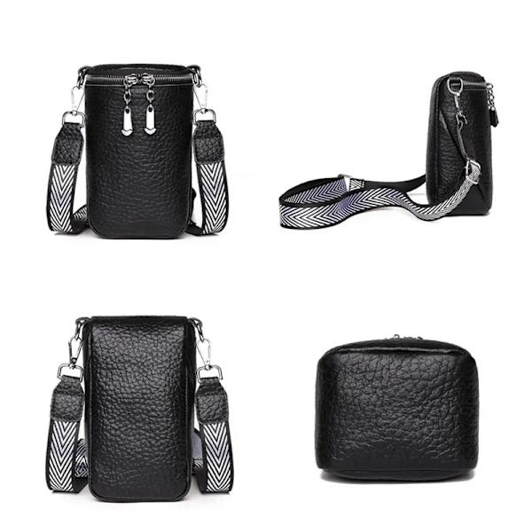 Äkta läder Kvinnor Axelväskor Lyxmärken Mini Kvinnlig Mobiltelefonväska Hög kvalitet Kvinnor Handväskor Kvinnlig Messenger Bag Beige