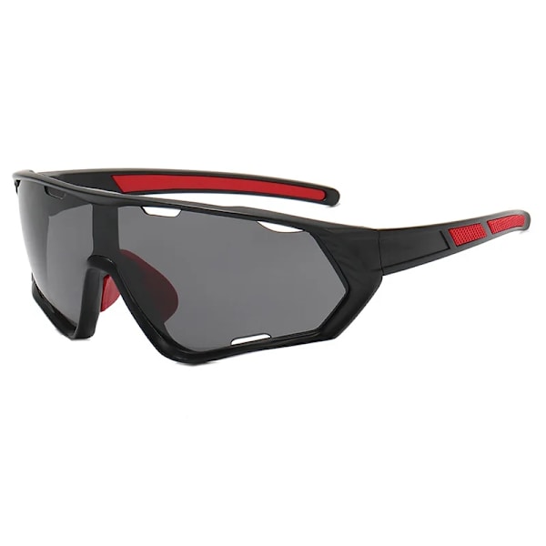 Utomhussportglasögon Män Kvinnor Cykelglasögon Mountain MTB Cykling fiske UV400 färgglada Solglasögon snygga Cykelvägsglasögon Black
