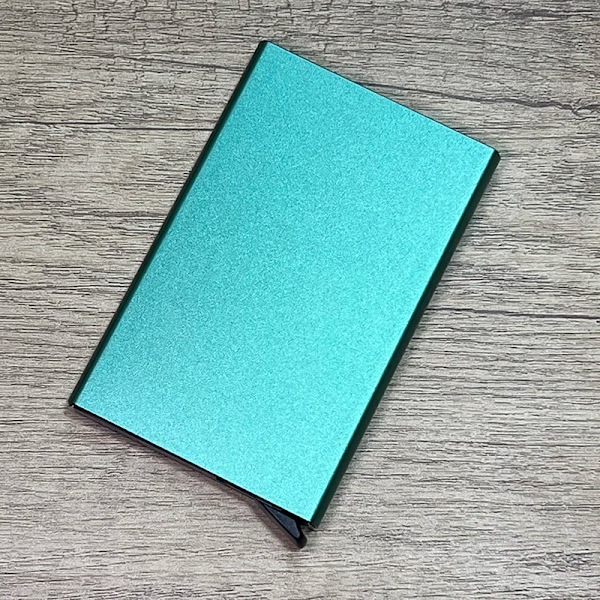 Korthållare Case Business Blå Pure Tarjetero Korthållare Pop Up-plånbok För Kvinnor Män RFID Id- case Carteira Masculina green