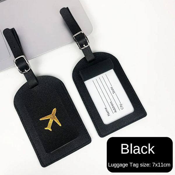 Nya kvinnor Söt läder Passport Cover Flygbiljetter för kort Rese Passport Holder Plånbok Case Black(.2247)